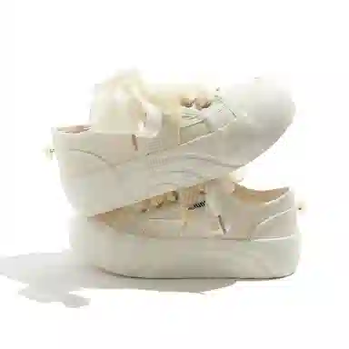 蝴蝶鞋带学院风甜美可爱舒适百搭潮流时尚 透气包裹性轻便 低帮 帆布鞋 女款