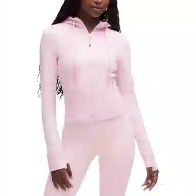 lululemon Hooded Zip Jacket Khaki