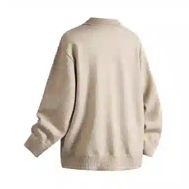 ROBINHOOD Retro Collar Knit Sweater