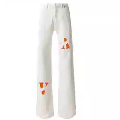 AMBER LIGHT V Leopard Print Jeans