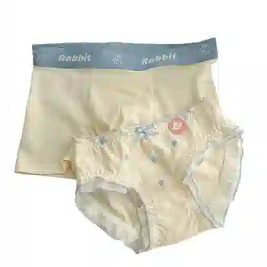 ECONICE Couple Cotton Antibacterial Underwear Set