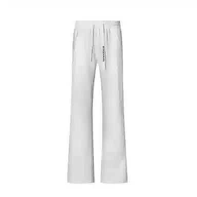 【巴黎柳叶弯刀微喇版型】布客行 美式复古高街系带基础款修身简约休闲长裤卫裤直筒百搭柔软舒适松紧腰垂感显高显瘦针织运动裤 男女同款