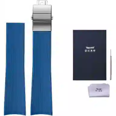 积优 浪琴康卡斯代用氟橡胶表带 适用浪琴康卡斯系列 黑色蓝色绿色灰色 男女通用