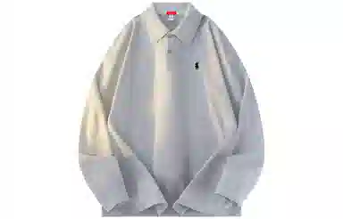 MIIOW Trend Party Series Vintage Loose Long Sleeve Polo