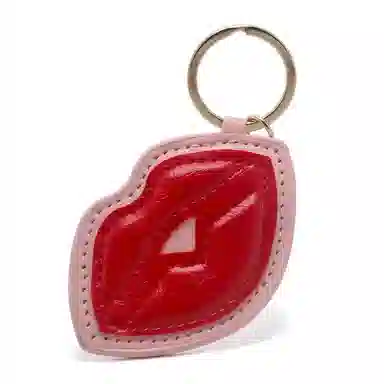 尚先生 时尚创意嘴唇包包配饰个性钥匙扣手机挂饰 皮革 挂件 男女同款情侣款