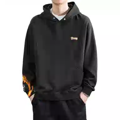 遨宇 美式经典复古休闲极简风潮流设计感百搭户外上衣卫衣 男款