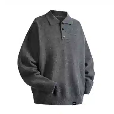 ROBINHOOD Retro Collar Knit Sweater