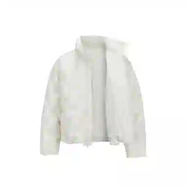 【dme】 冬季潮牌重磅日系复古休闲百搭简约街头户外运动情侣日常拉链纯色立领港风宽松上衣长袖羽绒服 男女同款