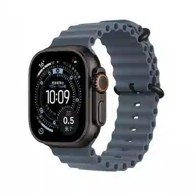 亿祈发 表带 苹果适用 硅胶材质 海洋表带扣环式男女通用