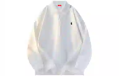 MIIOW Trend Party Series Vintage Loose Long Sleeve Polo