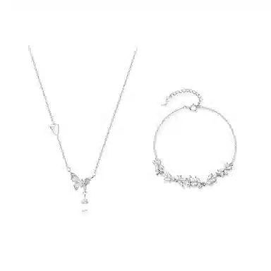 【纯银999 | 星光蝴蝶】 凤祥囍事 老凤祥 经典百搭小众设计轻奢高级感精致简约时尚学生日常通勤约会气质温柔可调节锁骨链 足银 项链 女款