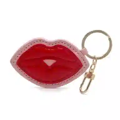 尚先生 时尚创意嘴唇包包配饰个性钥匙扣手机挂饰 皮革 挂件 男女同款情侣款