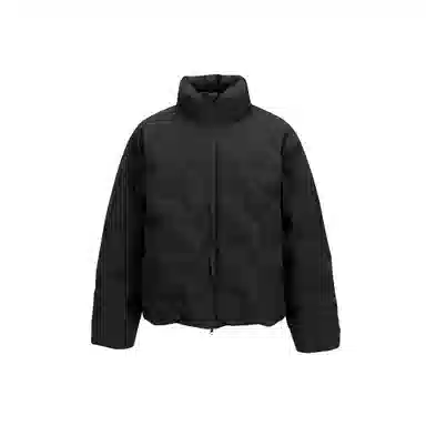 【dme】 冬季潮牌重磅日系复古休闲百搭简约街头户外运动情侣日常拉链纯色立领港风宽松上衣长袖羽绒服 男女同款