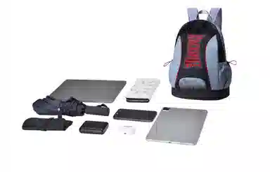 COEXISTENCE Patchwork Backpack Blue