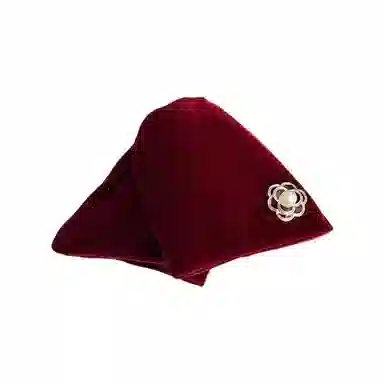 蒙妮 高级感韩系山茶花盘发 亚克力/丝绒 发夹 女款