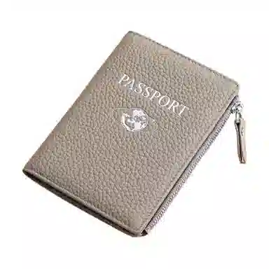 彤彤兔 多功能旅游机票夹 头层牛皮 护照包钱包卡包 男女同款情侣款 大象灰色\粉色\蓝色\绿色\红色\黑色