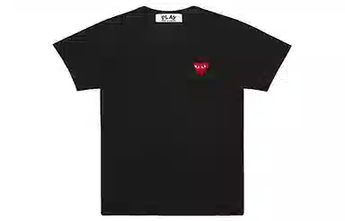 CDG PLAY heart logo patch T-shirt T