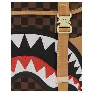 Sprayground Logo Fabric Backpack Brown