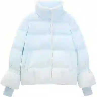 爱依服 简约舒适长袖羽绒服 女款 蓝