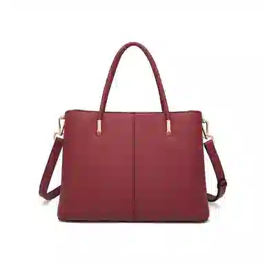 红蜻蜓 高端大气时尚潮流百搭通勤精致优雅结婚包喜庆单肩包 牛皮 斜挎手提包 女款 杏色/红色