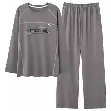 莫代尔 耐磨耐穿韩版舒适柔软亲肤细腻宽松不易起球家居服可外穿男士睡衣套装 男款