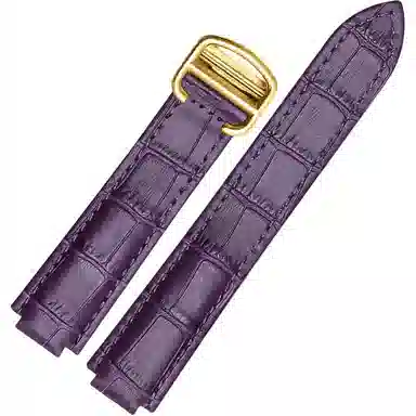 港爵适用于卡地亚表带真皮蓝气球手表带凸口系列牛皮手表配件男女通用款手表表链手表表带