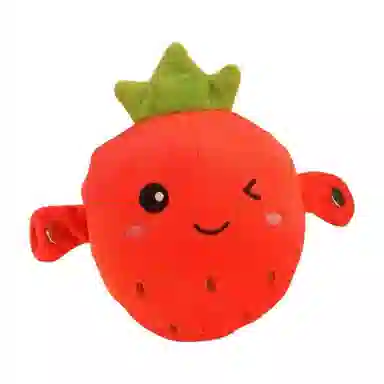 欧洛伊 草莓香蕉水果毛绒玩偶节拍感应亲子琴音乐互动 智能玩具