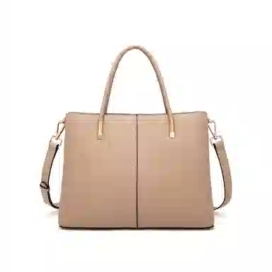 红蜻蜓 高端大气时尚潮流百搭通勤精致优雅结婚包喜庆单肩包 牛皮 斜挎手提包 女款 杏色/红色