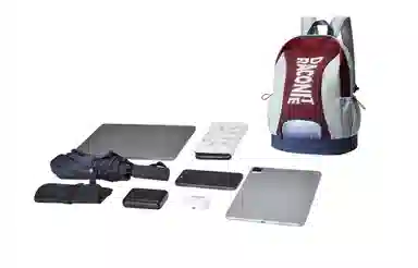 COEXISTENCE Patchwork Backpack Blue