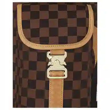 Sprayground Logo Fabric Backpack Brown