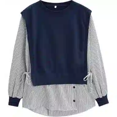 爱依服 韩版时尚通勤休闲风针织衫 女款