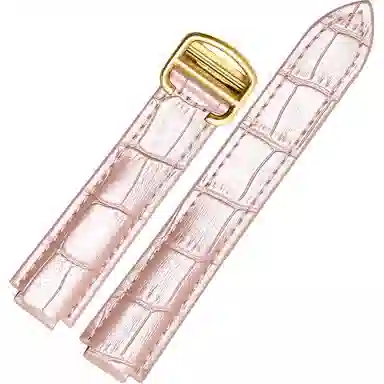 港爵适用于卡地亚表带真皮蓝气球手表带凸口系列牛皮手表配件男女通用款手表表链手表表带