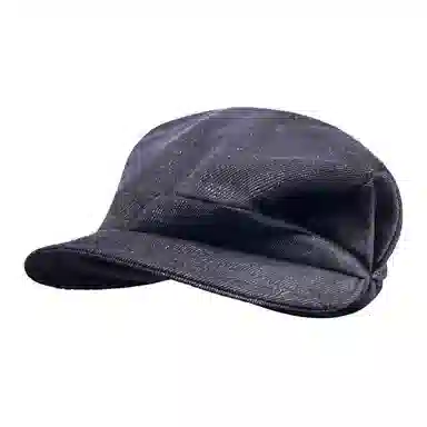 山一丸 日系褶皱棉麻显脸小八角帽复古文艺画家报童帽子 涤纶 贝雷帽 女款