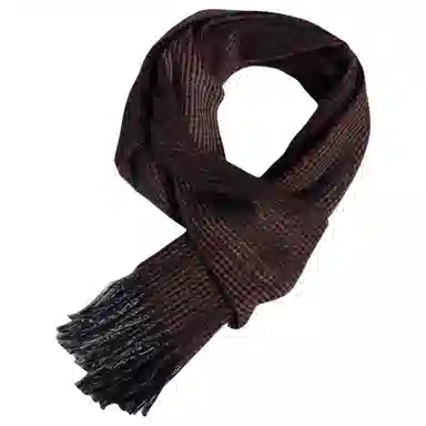 红豆 时尚柔软百搭舒适  山羊绒 绒线围巾 男款