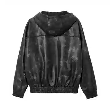 Jack Jones Cotton Puffer Jacket Hooded Zipper Letter Print