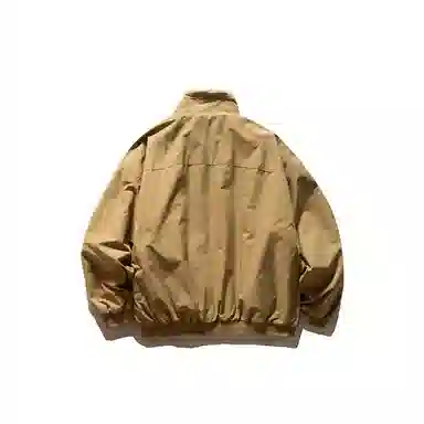 【dme】 潮流日系复古仿羊羔绒棉衣外套男宽松百搭上衣冬季时尚保暖加绒立领中性休闲棉服 男女同款