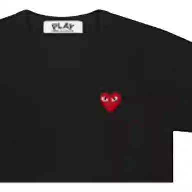 CDG PLAY heart logo patch T-shirt T