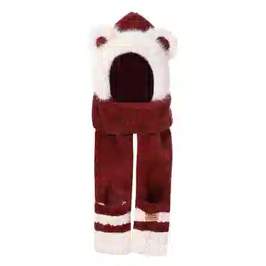 匹克 高颜值围巾手套三合一 一体保暖毛绒 涤纶 帽子 男女同款情侣款