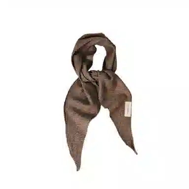 艾佳微 美拉德配色暖色调格子高级感小披肩外搭护颈围巾系领巾护脖 聚酯纤维 丝巾 男女同款情侣款