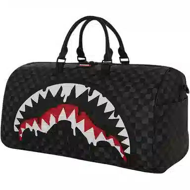 Sprayground Sharks in Paris Travel Bag Black