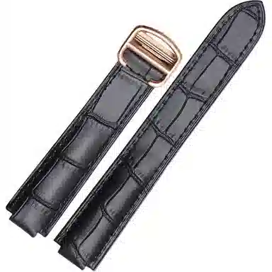 港爵适用于卡地亚表带真皮蓝气球手表带凸口系列牛皮手表配件男女通用款手表表链手表表带