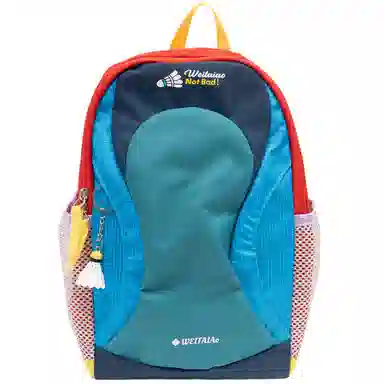 Lanyue Retro Colorblock Nylon Backpack
