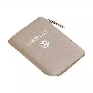 彤彤兔 多功能旅游机票夹 头层牛皮 护照包钱包卡包 男女同款情侣款 大象灰色\粉色\蓝色\绿色\红色\黑色