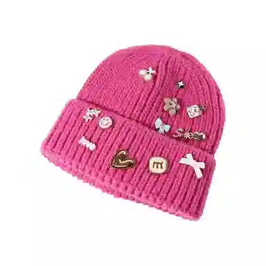 MEETSUNNY Multi-Button Ear Warmer Knit Hat