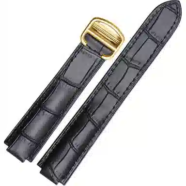 港爵适用于卡地亚表带真皮蓝气球手表带凸口系列牛皮手表配件男女通用款手表表链手表表带