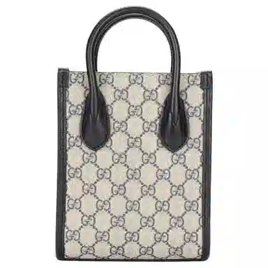 Gucci Tote Bag Blue/Beige