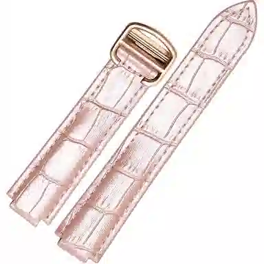 港爵适用于卡地亚表带真皮蓝气球手表带凸口系列牛皮手表配件男女通用款手表表链手表表带