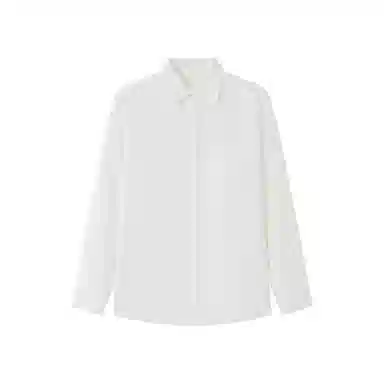 莫代尔 静奢风极简通勤风纯棉斜纹磨毛长袖衬衫 女款