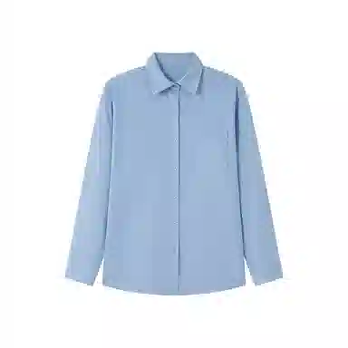 莫代尔 静奢风极简通勤风纯棉斜纹磨毛长袖衬衫 女款