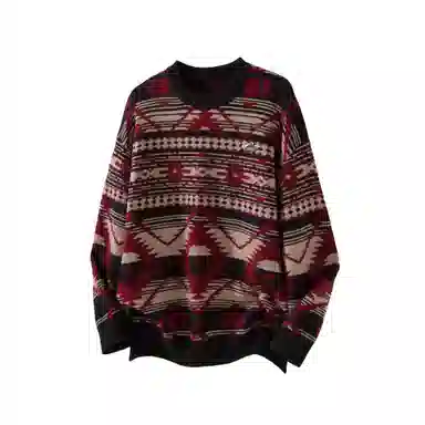 COLD MAPLE Youth Jacquard Knit Sweater